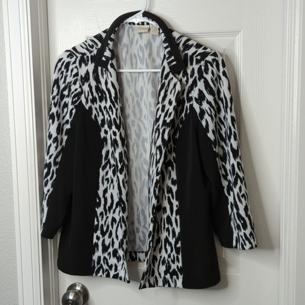 Chico's half sleeve open front cardigan Size 1 Medium